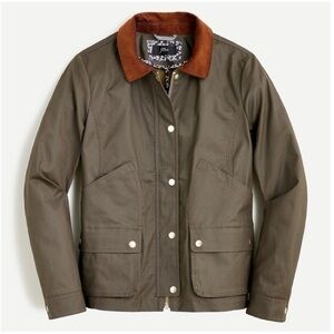 J. Crew x Liberty of London Waxed Cotton Barn Jacket